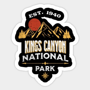 Kings Canyon National Park Sticker